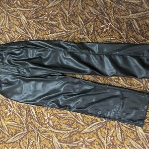 Hollister Black Faux Leather Pants